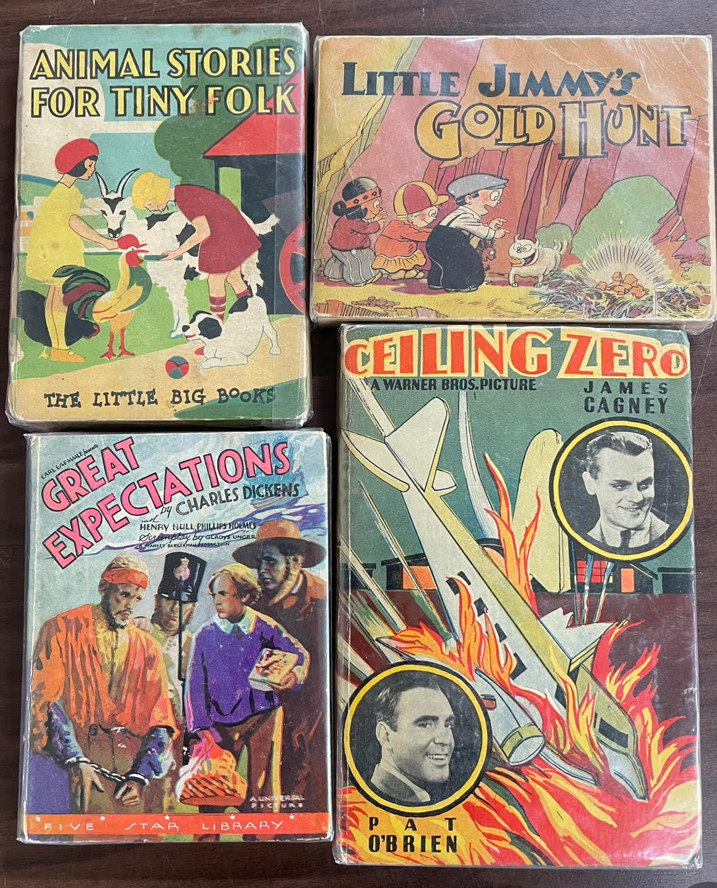 Vintage A Lynn Book/Five Star Library lot of 4 Little Jimmy Ceiling Zero