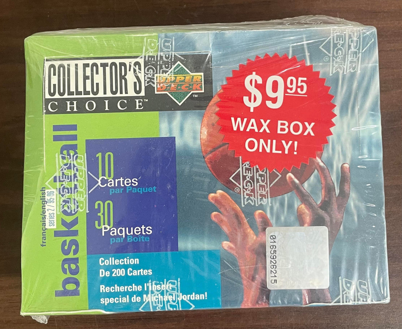 1995-96 Collector's Choice Series 2 Basketball 30-Pack Box French Factory Sealed
