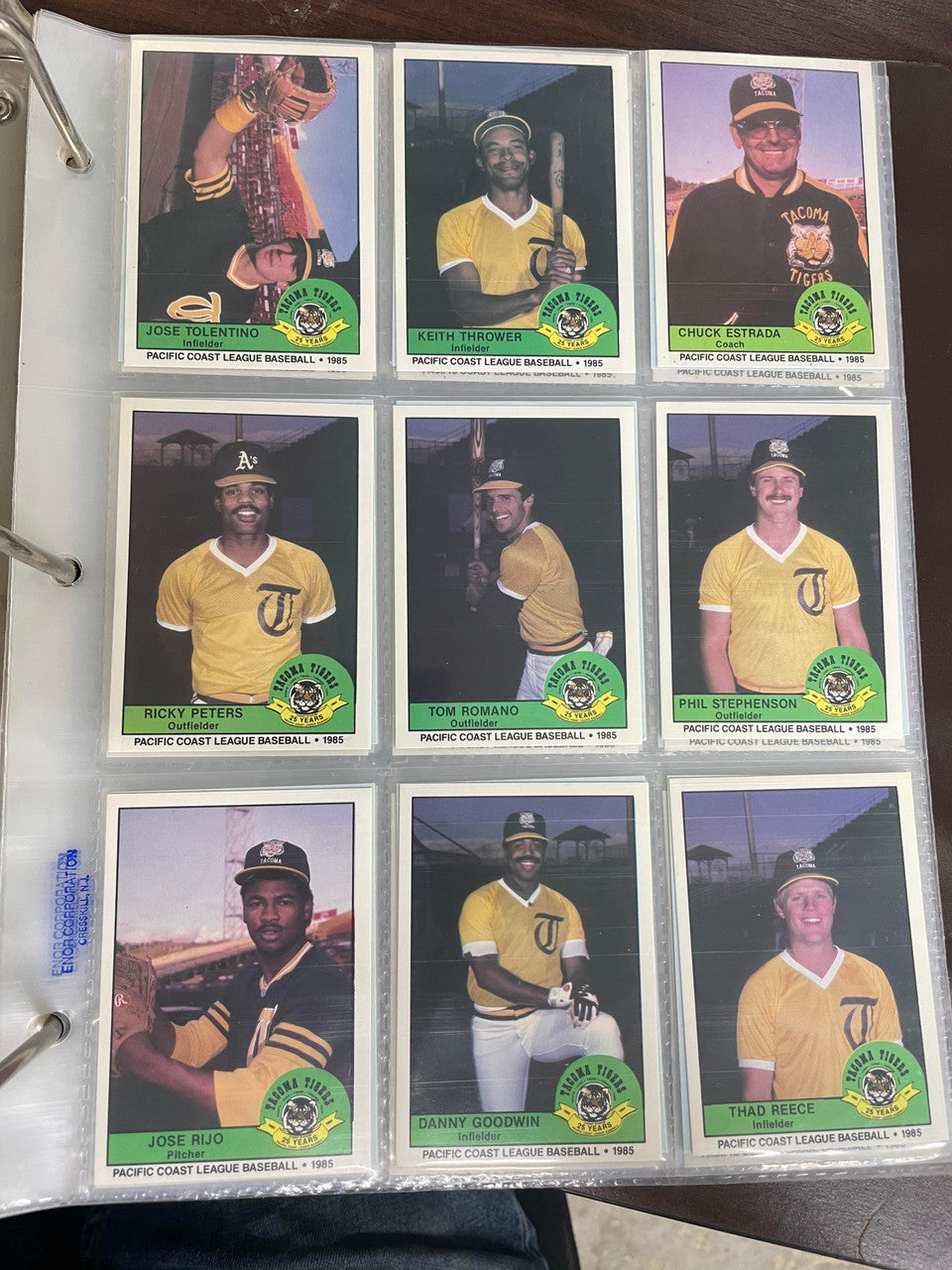 1984 Cramer PCL Pacific Coast League Baseball Complete Set (250) NM-MT