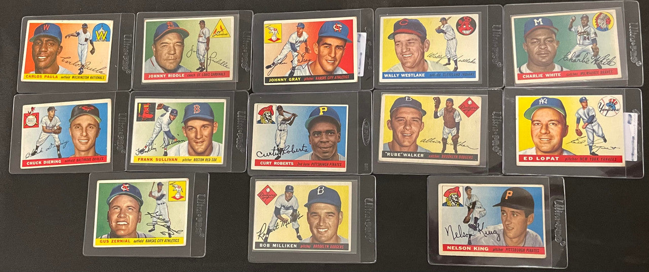 1955 Topps Baseball Partial Complete Set 149/206 VG-VG/EX