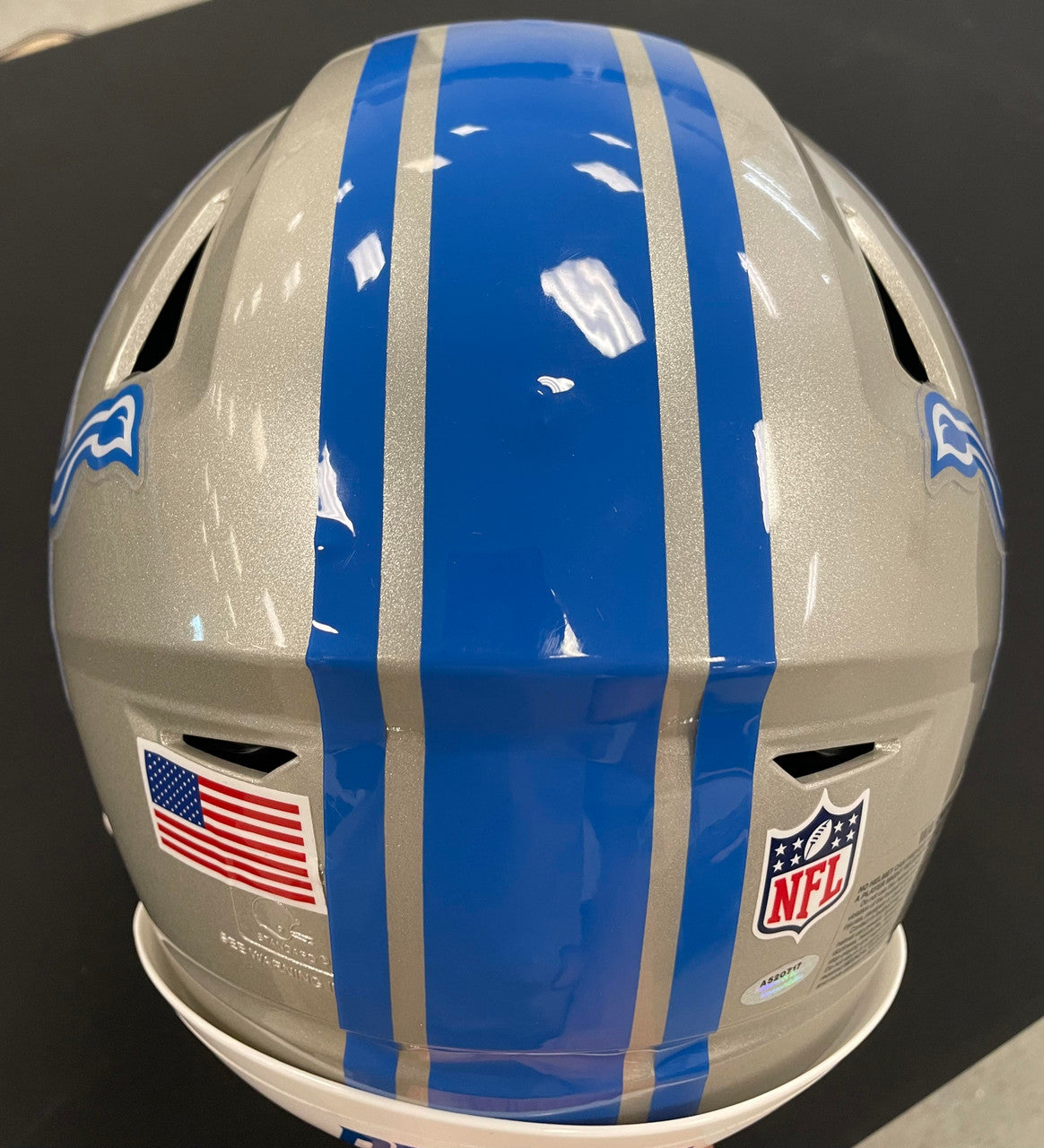 Barry Sanders Signed Autographed Authentic Speed Flex FS Helmet Schwartz