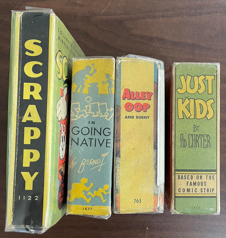Vintage Big Little Book lot of 4 Scrappy Smitty Alley Oop and Dinny Just Kids
