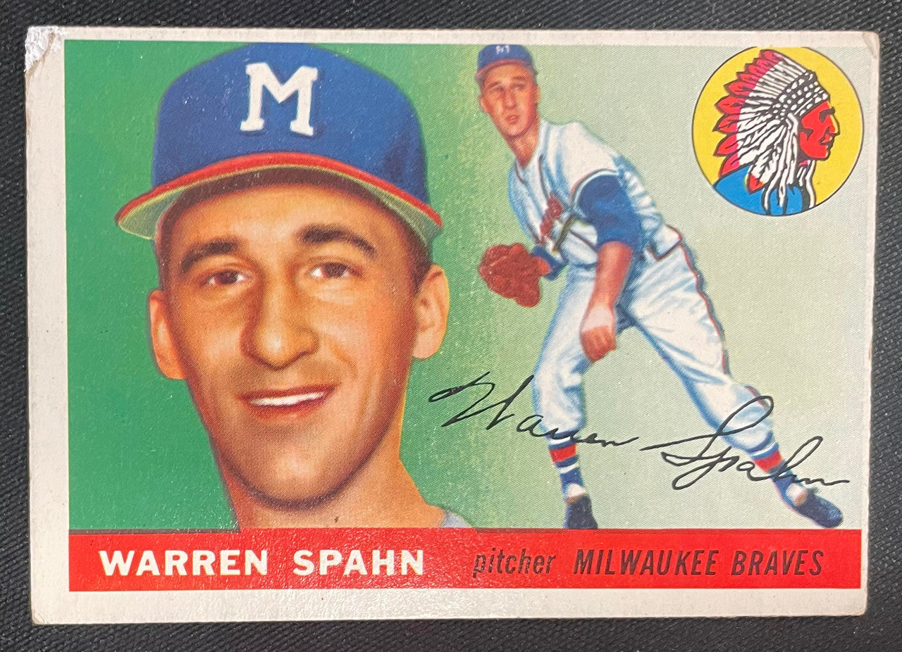 1955 Topps Baseball Near Complete Set 187/206 VG/EX-EX w/ 16 PSA Graded