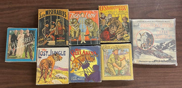 Vintage Big Little Book lot of 8 Tiger Lady Lost Jungle Steel Arena Miserables