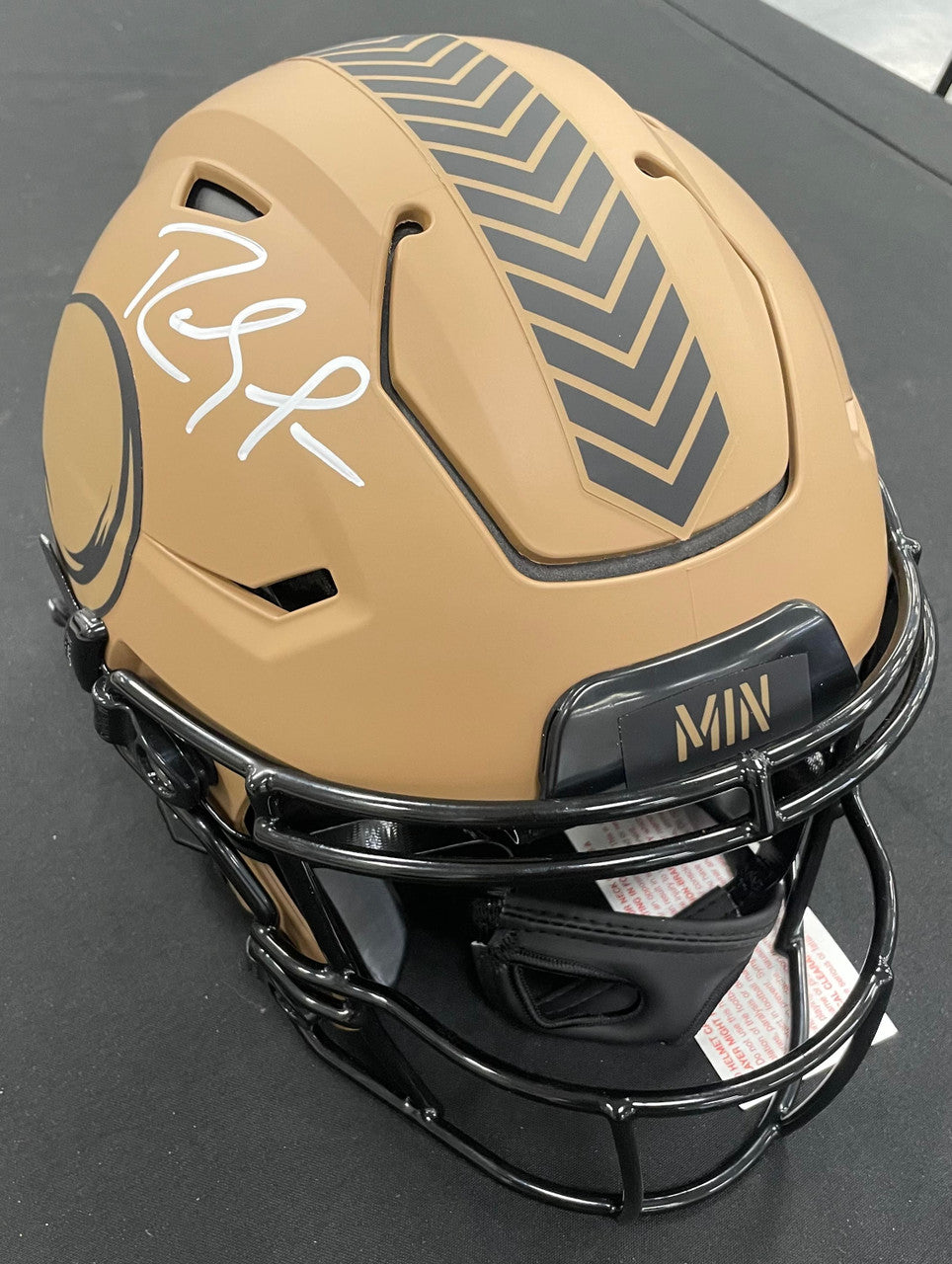 Randy Moss Signed Autographed Authentic Speed FS Helmet Salute to Service BAS