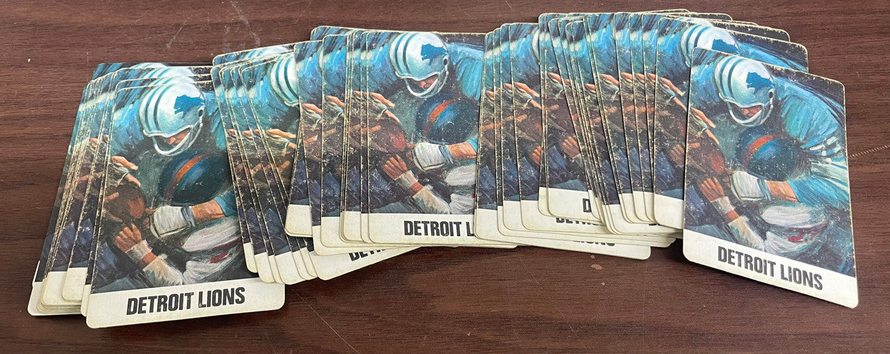 1966 Stancraft Dave Boss Detroit Lions Deck of 54 Playing Cards EX