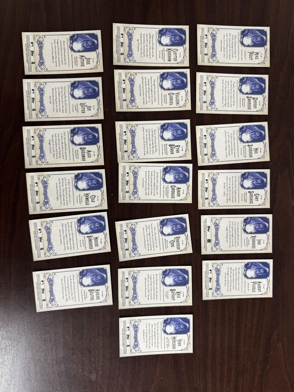 2017 Gypsy Queen Baseball Fortune Teller Complete Set (20) Aaron Judge