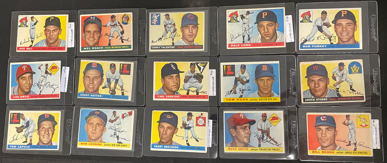 1955 Topps Baseball Partial Complete Set 149/206 VG-VG/EX