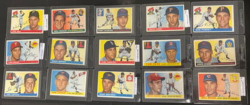 1955 Topps Baseball Partial Complete Set 149/206 VG-VG/EX