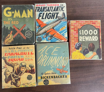 Vintage Big/Better Little Book lot of 5 Allen Pike Ace Drummond $1000 Reward