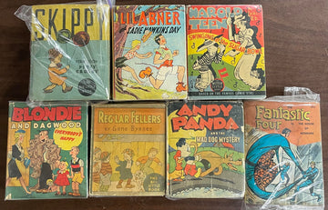 Vintage Big/Better Little Book lot of 7 Blonde and Dagwood Li'l Abner Skippy