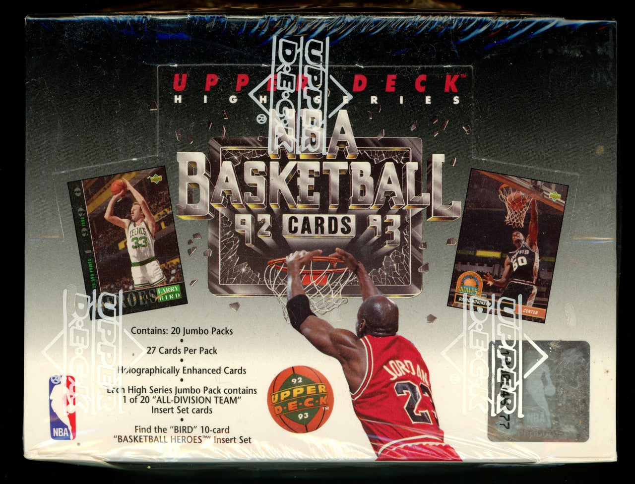 1992/93 Upper Deck High Series Basketball Jumbo Box Factory Sealed
