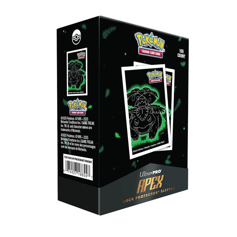 Ultra Pro: Pokemon Neon Kanto 105ct Apex Standard Sleeves - Venusaur