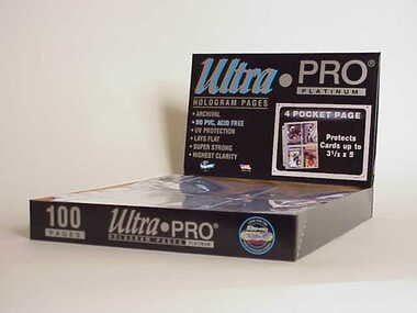 Ultra Pro 4 Pocket Postcard Pages 100 Count