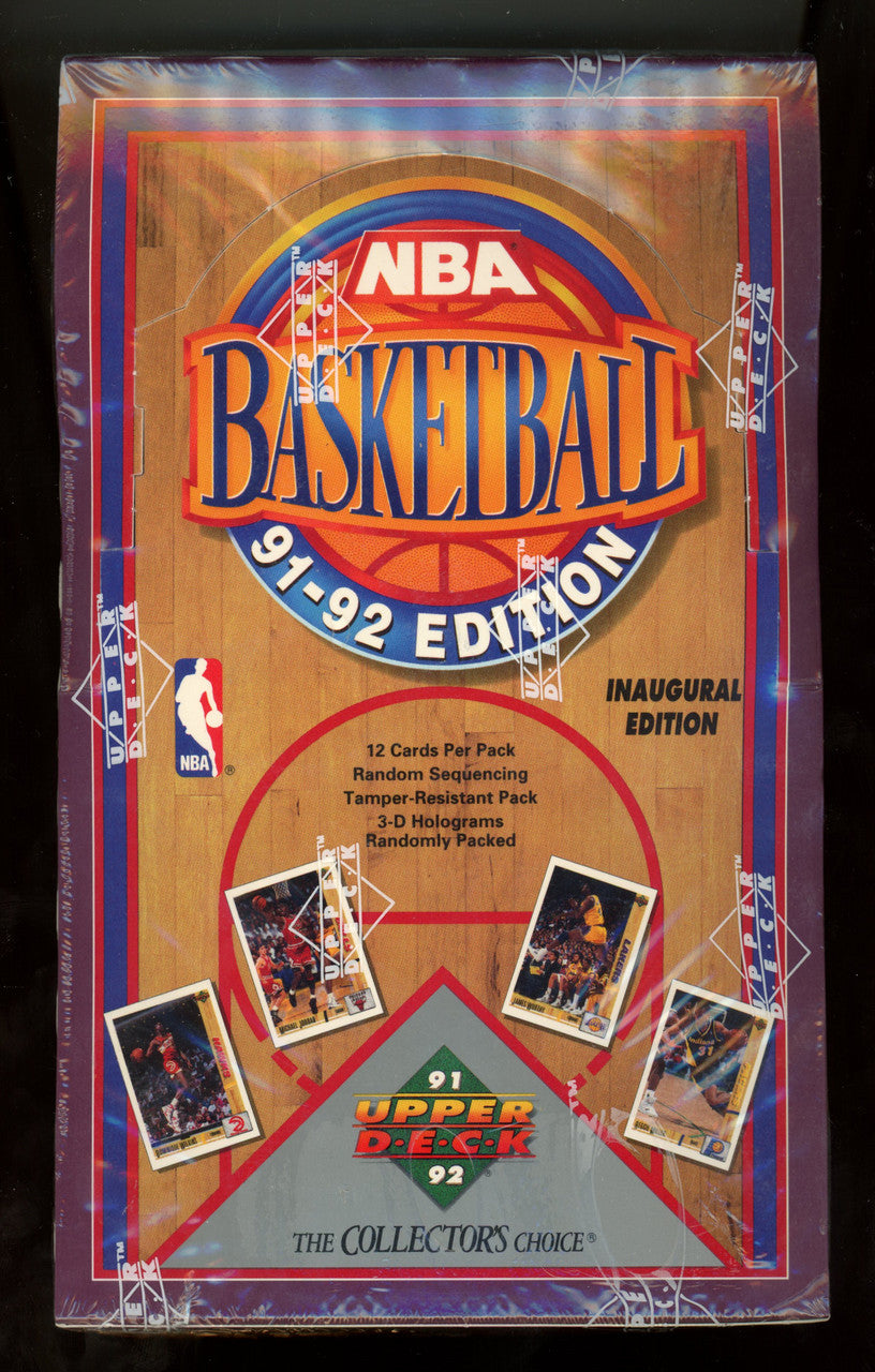 1991/92 Upper Deck Basketball Factory Sealed Wax Box