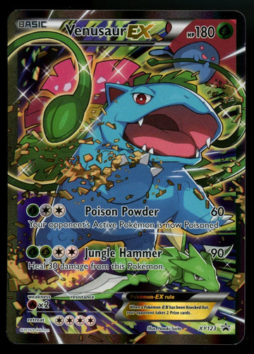 Pokemon Venusaur EX XY Black Star Promo Full Alt Art #XY123
