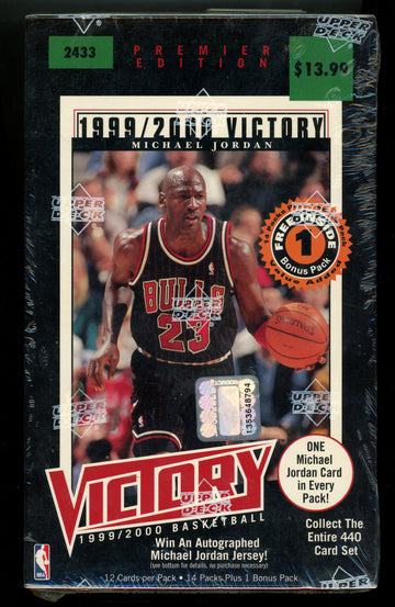 1999/00 Upper Deck Victory Basketball Box Factory Sealed 15 Packs