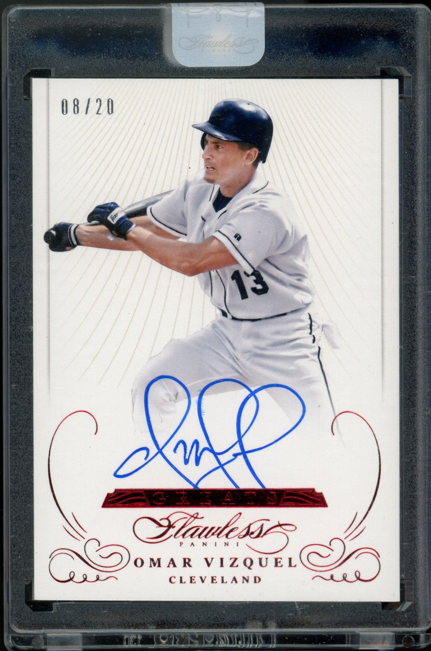 2016 Flawless Greats Omar Vizquel Auto /20 #GA-OV