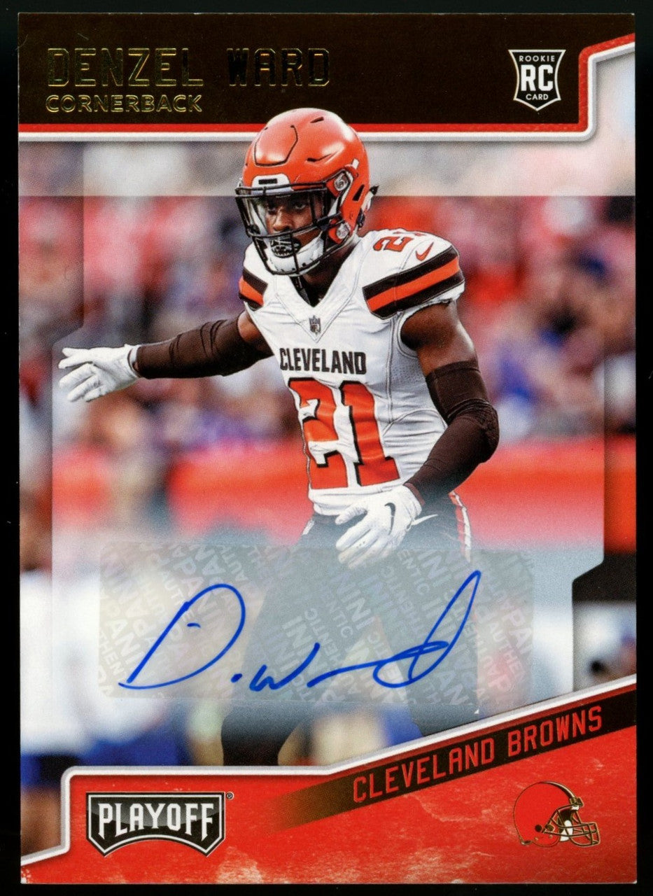 2018 Playoff Denzel Ward RC Auto #241