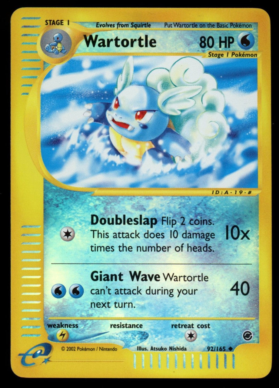 Pokemon Wartortle Expedition Reverse Holo #92/165