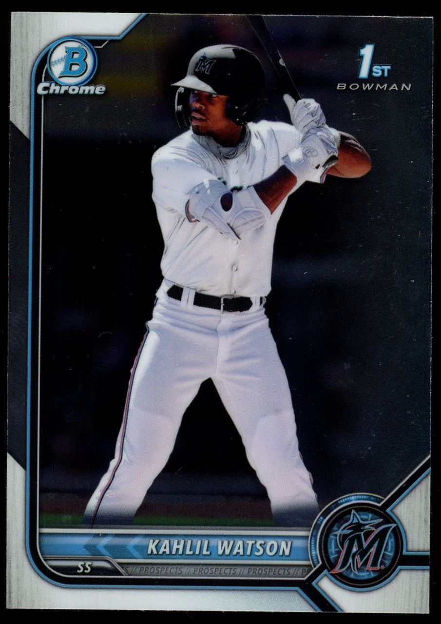 2022 Bowman Chrome Kahlil Watson 1st Bowman #BCP-3