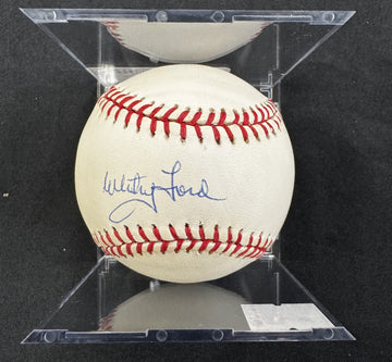 Whitey Ford Signed Autographed Rawlings OAL Baseball JSA *6545