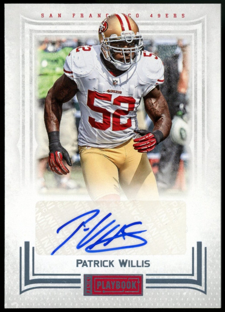 2012 Playbook Patrick Willis Auto /25 #67