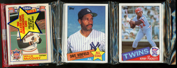 1985 Topps Baseball Rack Pack Kirby Puckett RC On Top