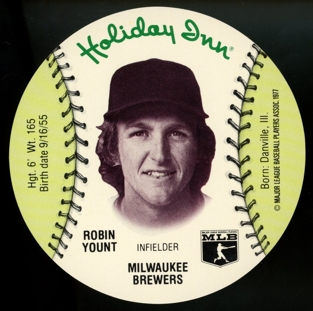 1977 Holiday Inn Robin Yount MSA Disc